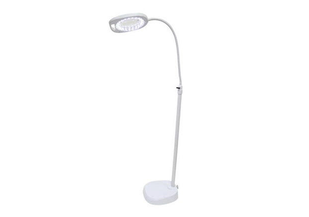 OttLite Extended Reach Floor Lamp, White